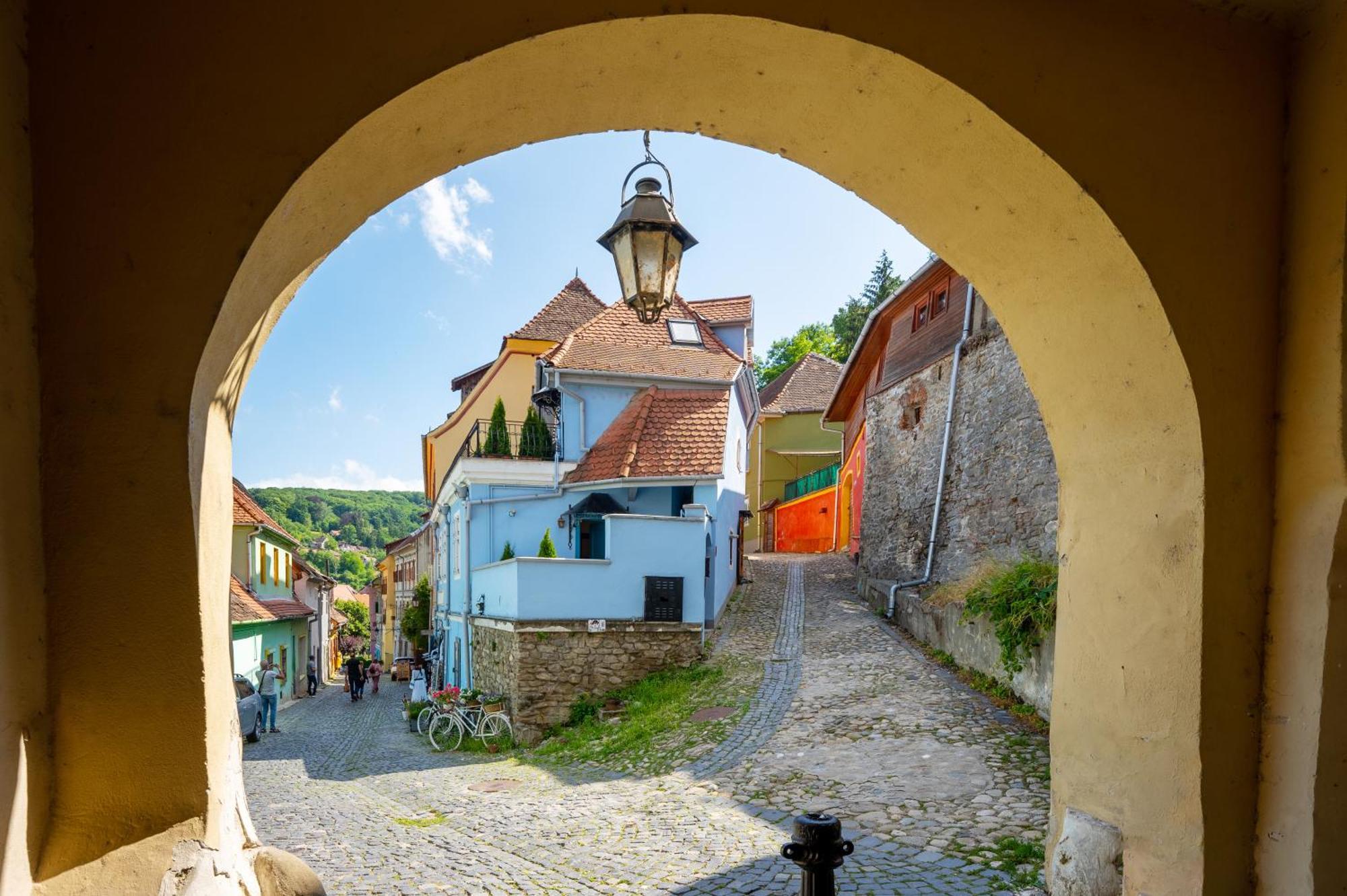 Ferienwohnung Blue House Citadel Sighişoara Exterior foto
